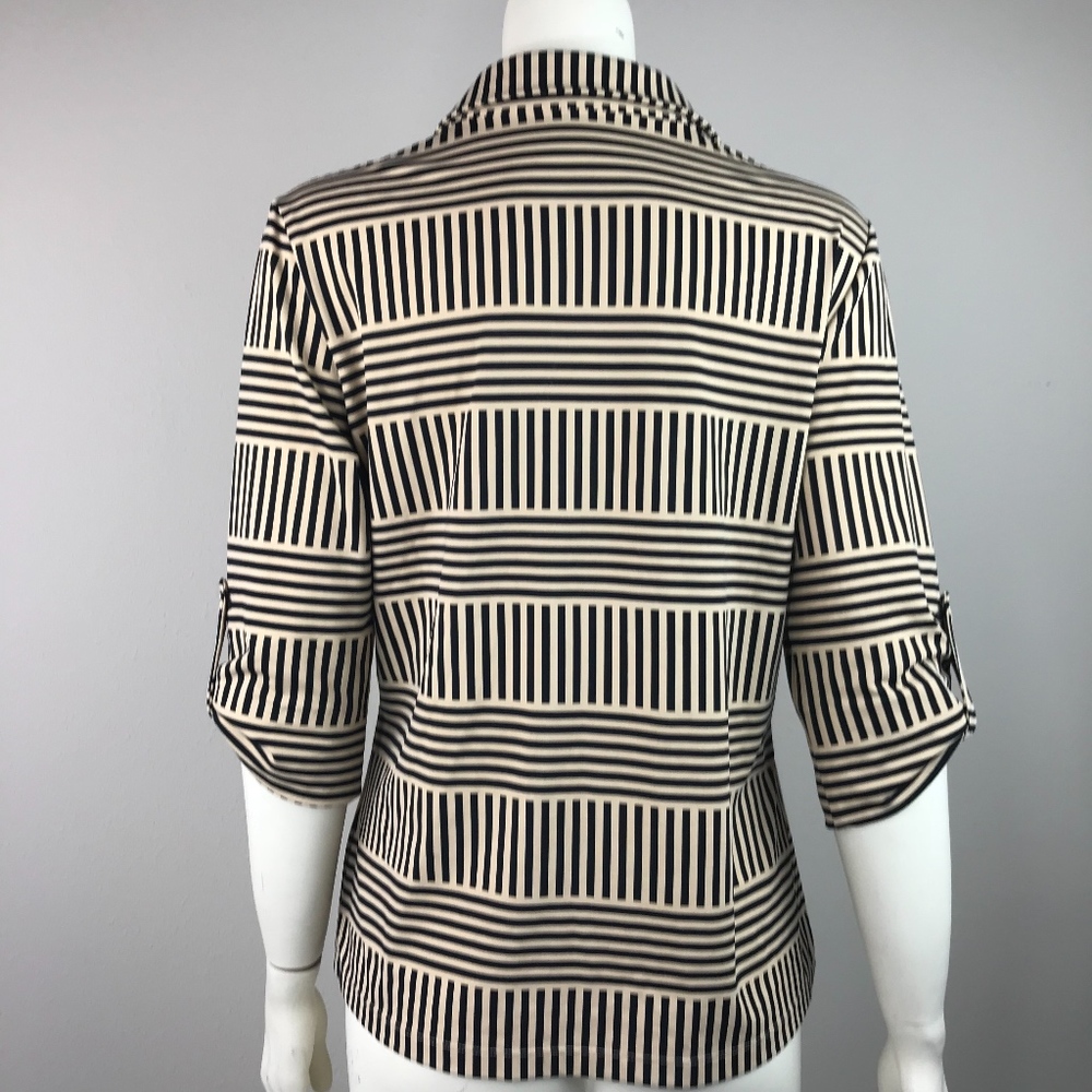 J. Mclaughlin Women's size M Striped Shirt - Picture 5 of 8